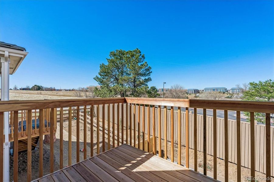 Exterior details and patio area of a home in The Summit at Meridian, Englewood (Image 2). Exterior details and patio area of a home in The Summit at Meridian, Englewood (Image 2).