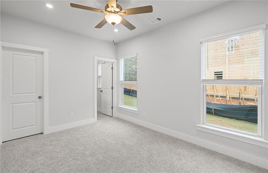 Spacious, unfurnished interior of a new home in Oakwood, Cumming (Image 26). Spacious, unfurnished interior of a new home in Oakwood, Cumming (Image 26).