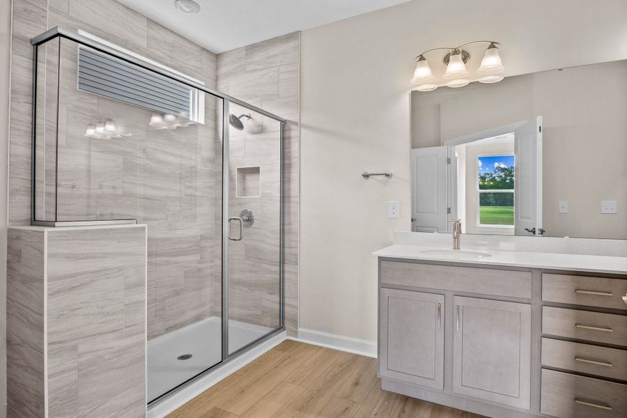 Furnished interior view inside a new home in Bridgewater - Shorehaven Village, Little River (Image 8).