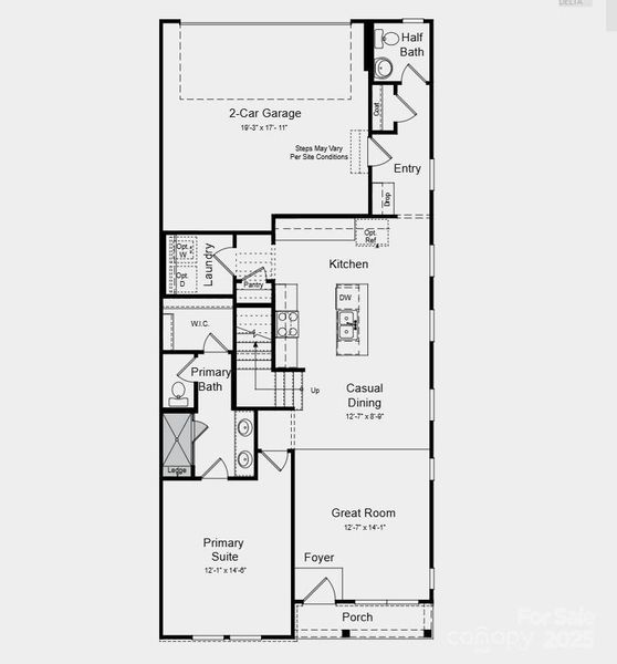 Additional highlights include: second suite with full bath on 2nd floor, ledge at primary shower.