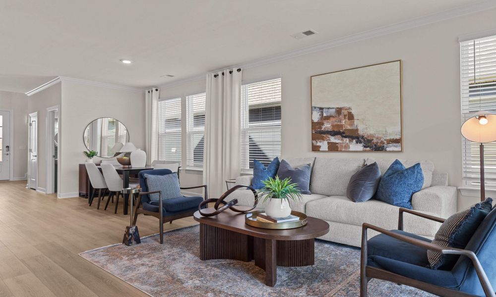 Representative furnished interior of a home built from the The Hibiscus by Chesapeake Homes in Traditions at Carolina Forest, Myrtle Beach (Image 26).