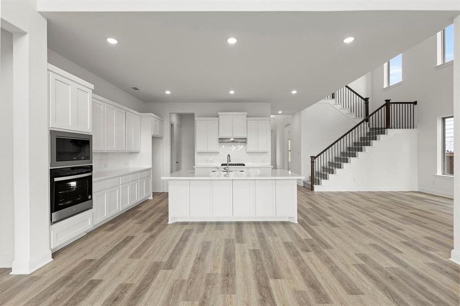 Furnished interior view inside a new home in Hillside Village 60', Celina (Image 14).