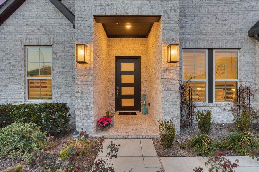 Exterior details and patio area of a home in Audubon 60', Magnolia (Image 20).