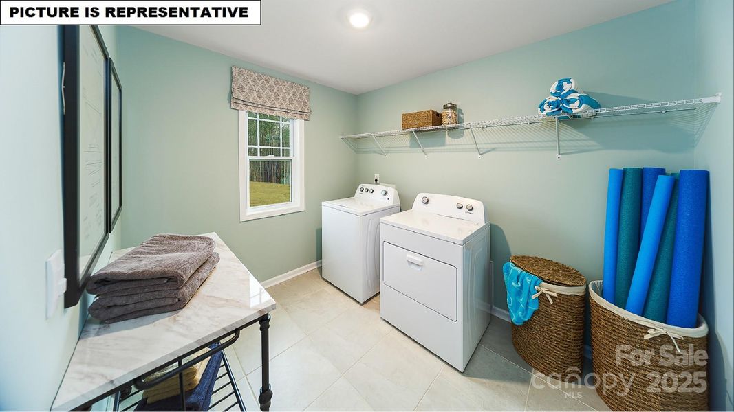 Furnished interior view inside a new home in Falls Cove, Troutman (Image 16).