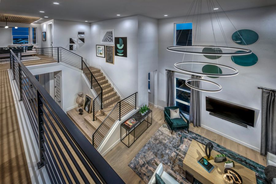 Representative furnished interior of a home built from the 4 by Trumark Homes in Festival at RainDance, Windsor (Image 30).