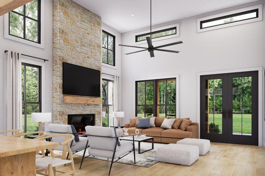 Furnished interior view inside a new home in , Canton (Image 7). Furnished interior view inside a new home in , Canton (Image 7).