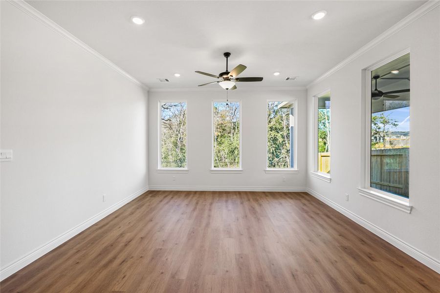 Spacious, unfurnished interior of a new home in Lexington Heights, Willis (Image 23). Spacious, unfurnished interior of a new home in Lexington Heights, Willis (Image 23).