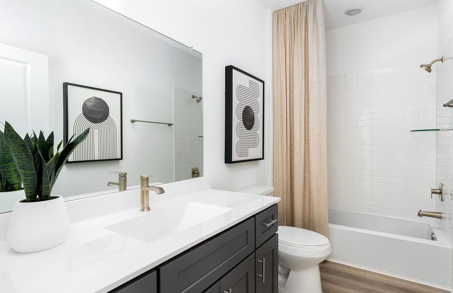 Representative furnished interior of a home built from the Kerrville by Pulte Homes in Pulte Homes at Two Step Farm, Montgomery (Image 4).