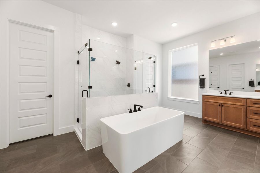 Furnished interior view inside a new home in Bridgeland, Cypress (Image 8).