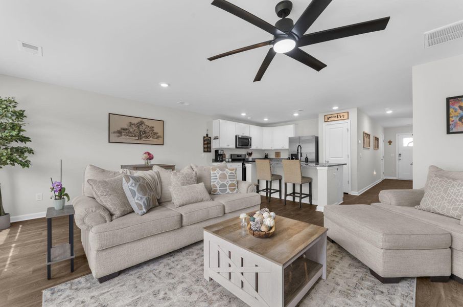 Furnished interior view inside a new home in , Summerville (Image 11). Furnished interior view inside a new home in , Summerville (Image 11).