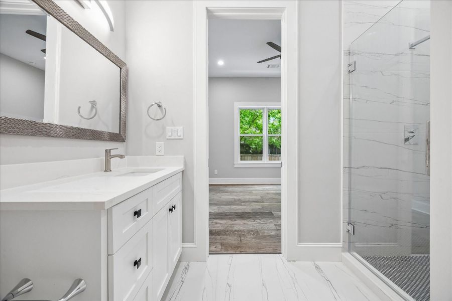 Furnished interior view inside a new home in , Houston (Image 11).