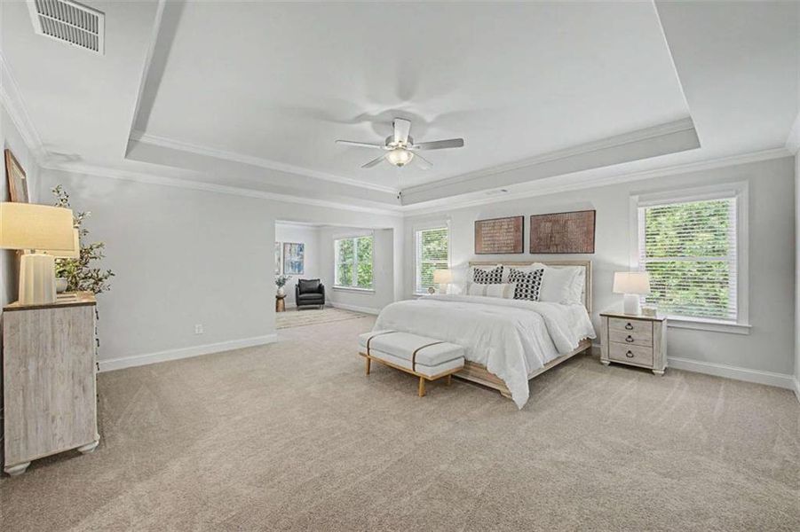 Furnished interior view inside a new home in The Estates at Hurricane Pointe, Douglasville (Image 34).