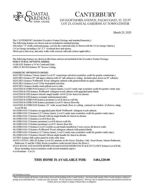 Image 16 of a home in Coastal Gardens at Town Center.