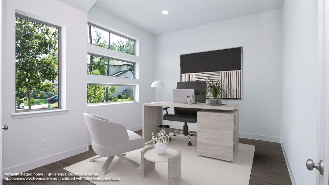 Representative furnished interior of a home built from the 3395M by Perry Homes in Sienna, Missouri City (Image 7).