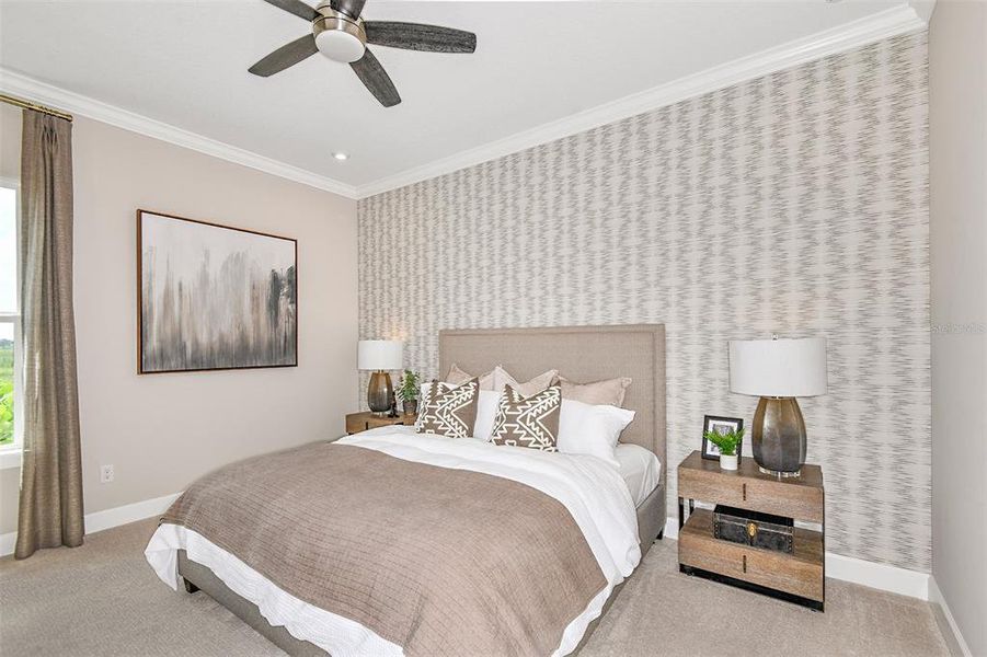 Furnished interior view inside a new home in Esplanade at Skye Ranch, Sarasota (Image 17). Furnished interior view inside a new home in Esplanade at Skye Ranch, Sarasota (Image 17).