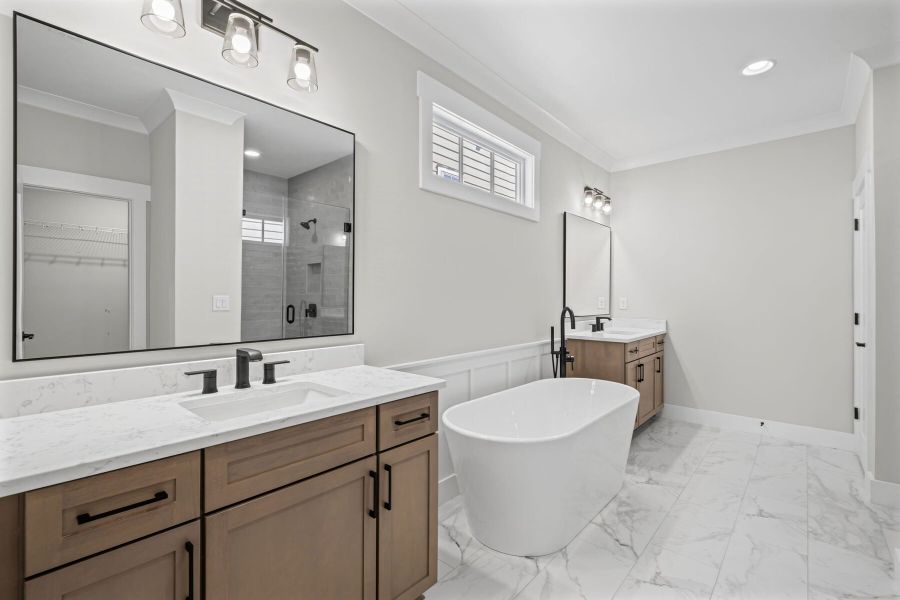 Representative furnished interior of a home built from the The Aldridge by JW Collection in South On Main, Woodstock (Image 6).