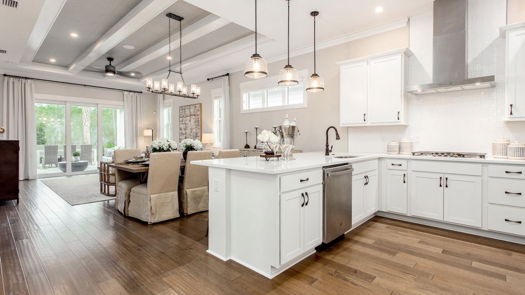 Kitchen to Great Room View