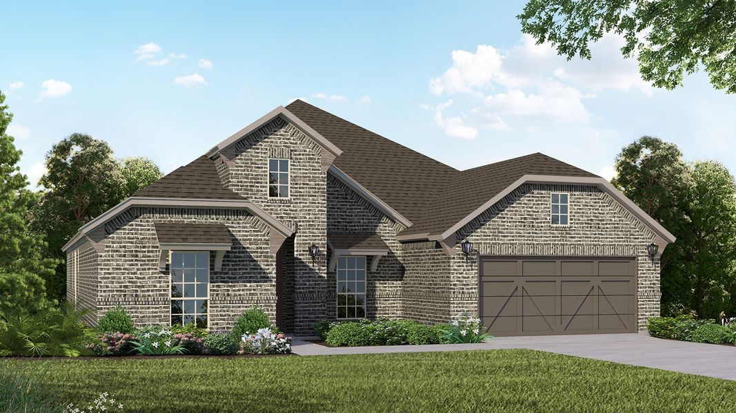 Plan 1688 Elevation B by American Legend Homes