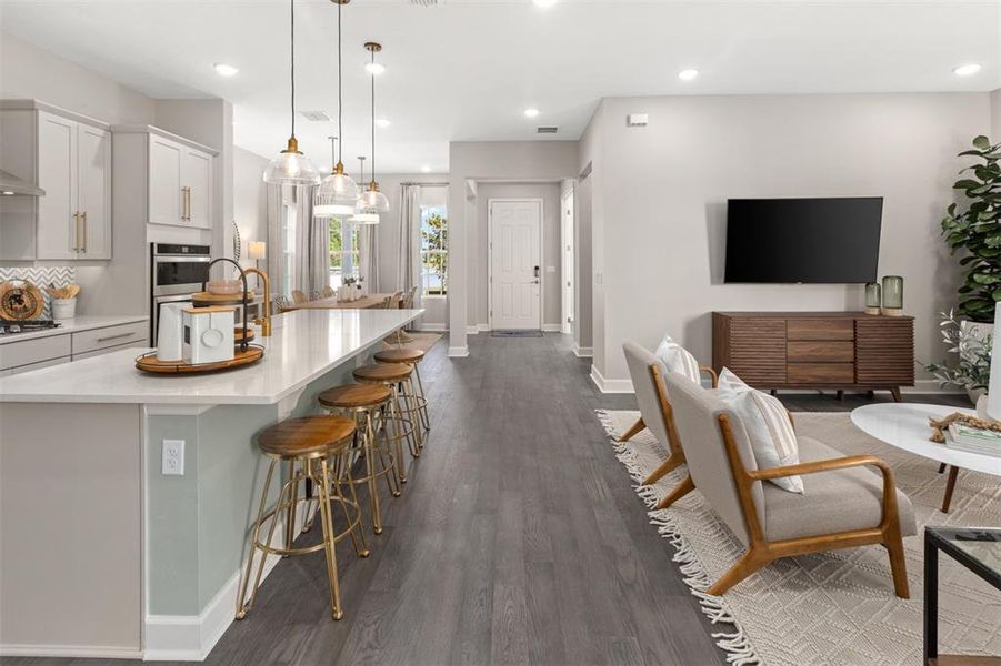 Furnished interior view inside a new home in Celebration - Island Village, Celebration (Image 12).