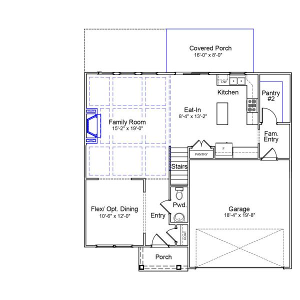 2D floor plan layout of this home in Cottages at Lake Emory, Inman, SC (Image 3). 2D floor plan layout of this home in Cottages at Lake Emory, Inman, SC (Image 3).