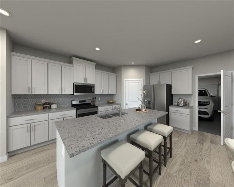 Furnished interior view inside a new home in Artisan Walk, Fairburn (Image 10).