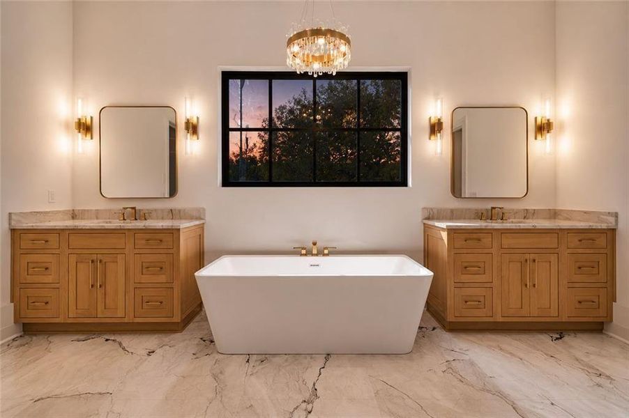 Furnished interior view inside a new home in , Alpharetta (Image 17).
