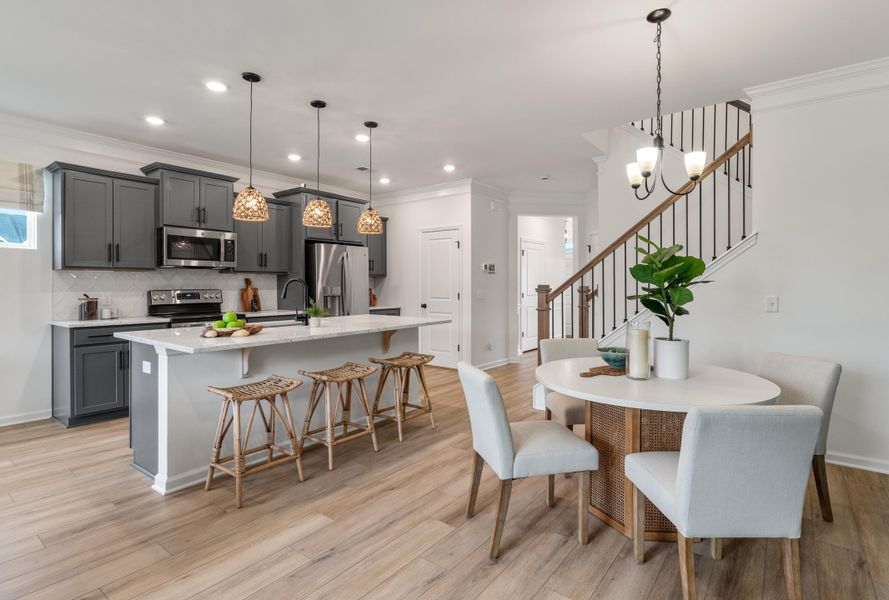 Furnished interior view inside a new home in The Landings at Montague, Goose Creek (Image 4).