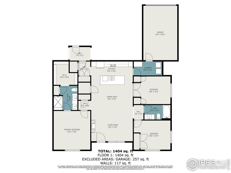 2D floor plan layout of this home in Highlands at Fox Hill - The Flats, Longmont, CO (Image 3). 2D floor plan layout of this home in Highlands at Fox Hill - The Flats, Longmont, CO (Image 3).