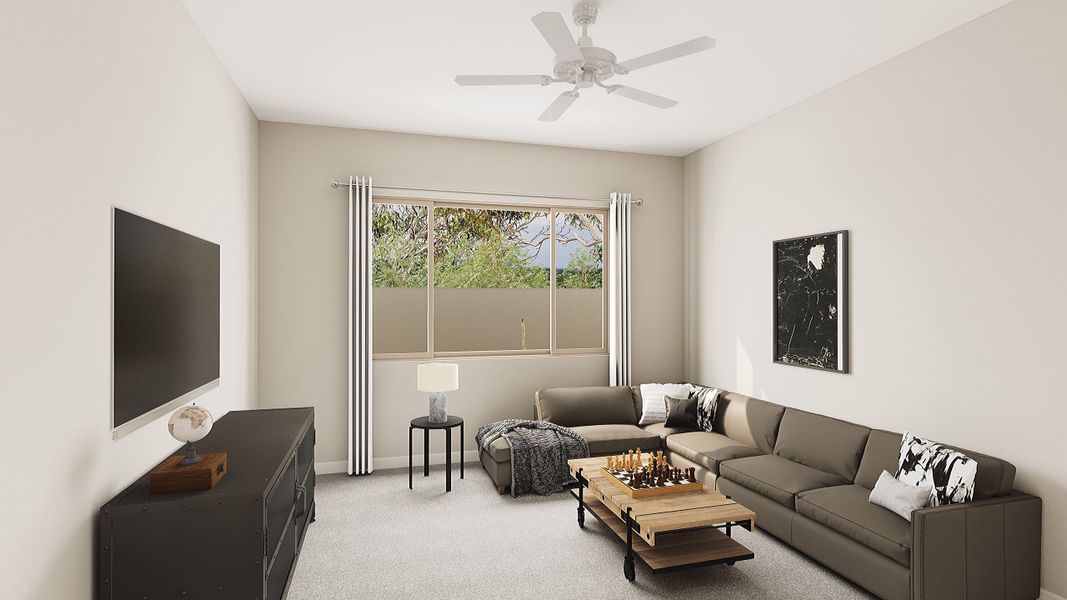 Representative furnished interior of a home built from the Calderwood Plan 4504 by Tri Pointe Homes in Soleo, San Tan Valley (Image 9).