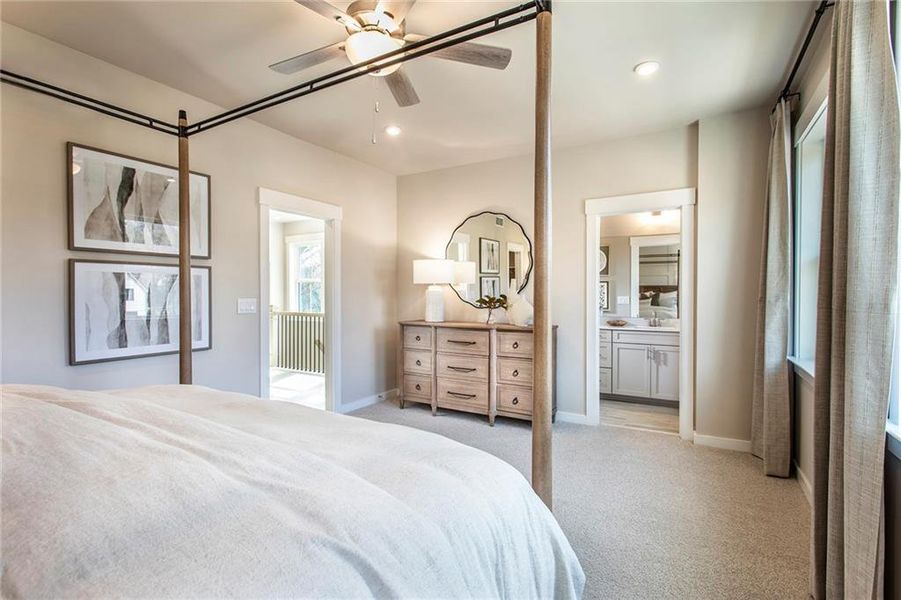 Furnished interior view inside a new home in The Groves at Myrtle: Myrtle Street, Roswell (Image 26).