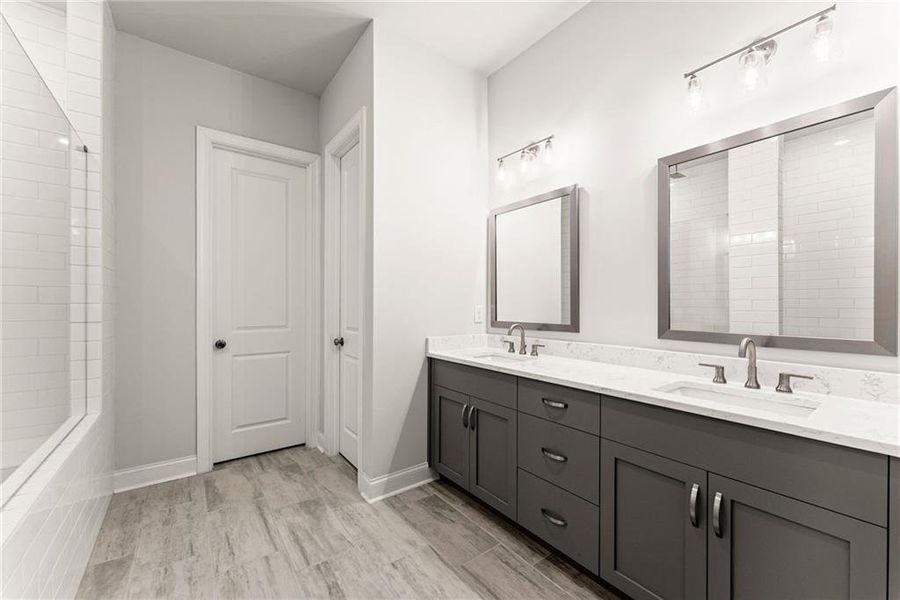 Furnished interior view inside a new home in Promenade at Sawnee Village, Cumming (Image 36).