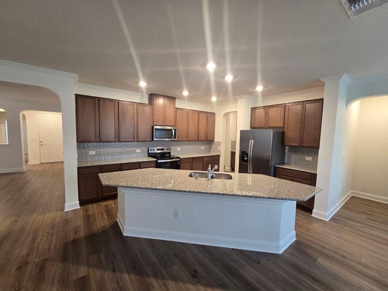 Furnished interior view inside a new home in McKinney Crossing, Austin (Image 10). Furnished interior view inside a new home in McKinney Crossing, Austin (Image 10).