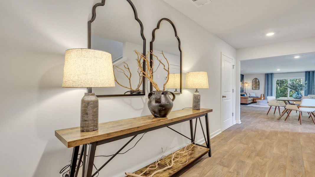 Furnished interior view inside a new home in The Groves at Bees Creek, Ridgeland (Image 4).