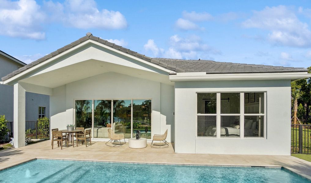 Covered patio for entertaining