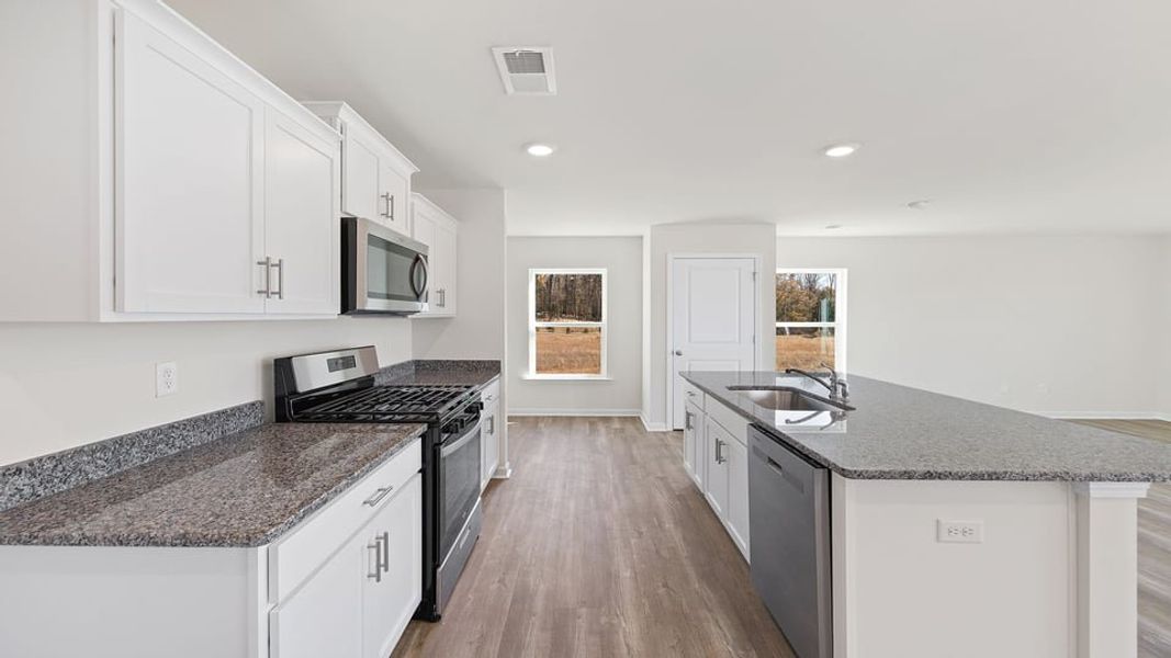 Furnished interior view inside a new home in Cloverdale Hills, Piedmont (Image 7).