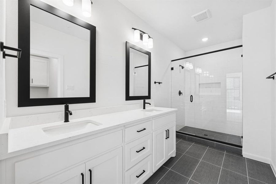 Furnished interior view inside a new home in Hillside at Las Colinas, Irving (Image 7).