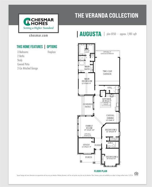 Augusta Floor Plan