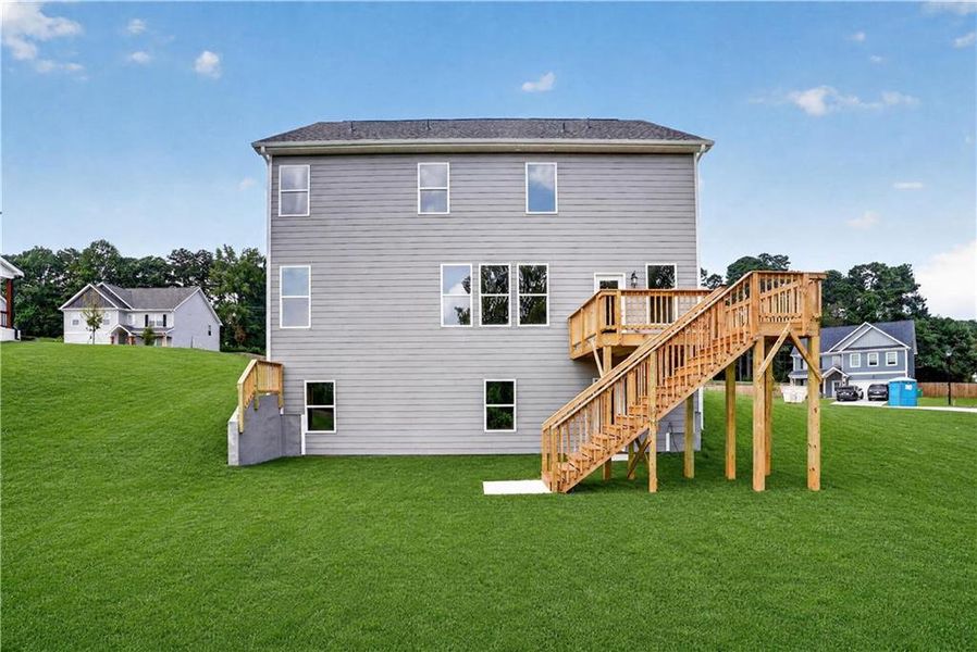 Exterior details and patio area of a home in Austin Ridge, Commerce (Image 4).