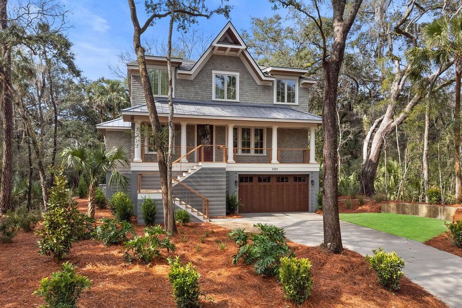 Front exterior of a new home in , Seabrook Island, SC, highlighting curb appeal (Image 31).