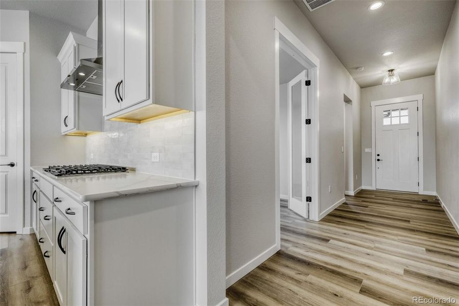 Furnished interior view inside a new home in Sterling Ranch Homestead, Colorado Springs (Image 10).