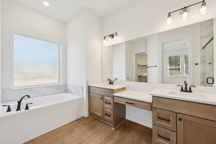 Furnished interior view inside a new home in The Woodlands Hills, Willis (Image 12).