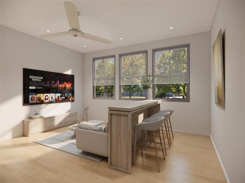 Furnished interior view inside a new home in , Davenport (Image 8).