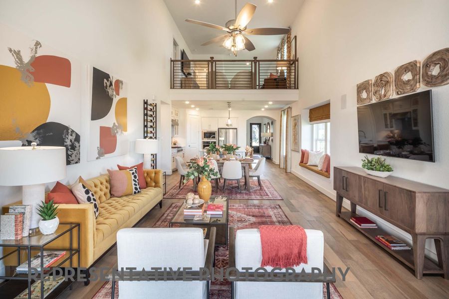 Furnished interior view inside a new home in Brookewater, Rosenberg (Image 12).