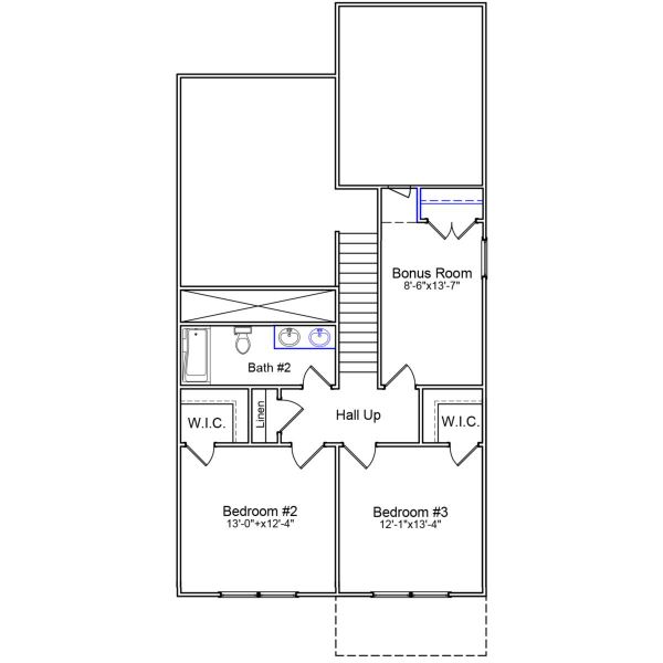 2D floor plan layout of this home in Laurinton Farms, Hopkins, SC (Image 3).