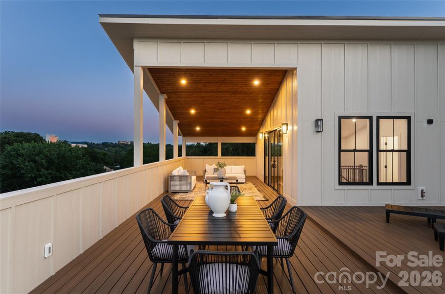 Exterior details and patio area of a home in , Asheville (Image 29). Exterior details and patio area of a home in , Asheville (Image 29).