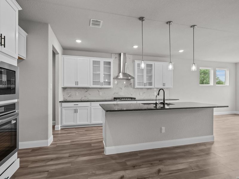 Furnished interior view inside a new home in Potranco Oaks, Castroville (Image 10). Furnished interior view inside a new home in Potranco Oaks, Castroville (Image 10).