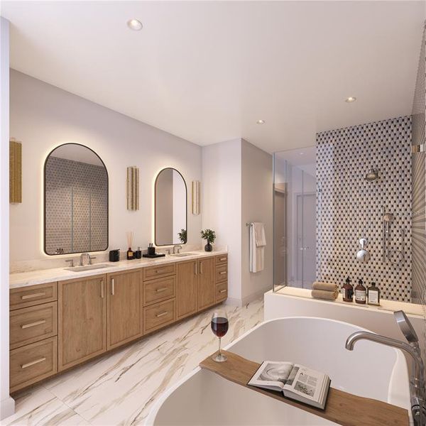 Furnished interior view inside a new home in , St. Petersburg (Image 7).