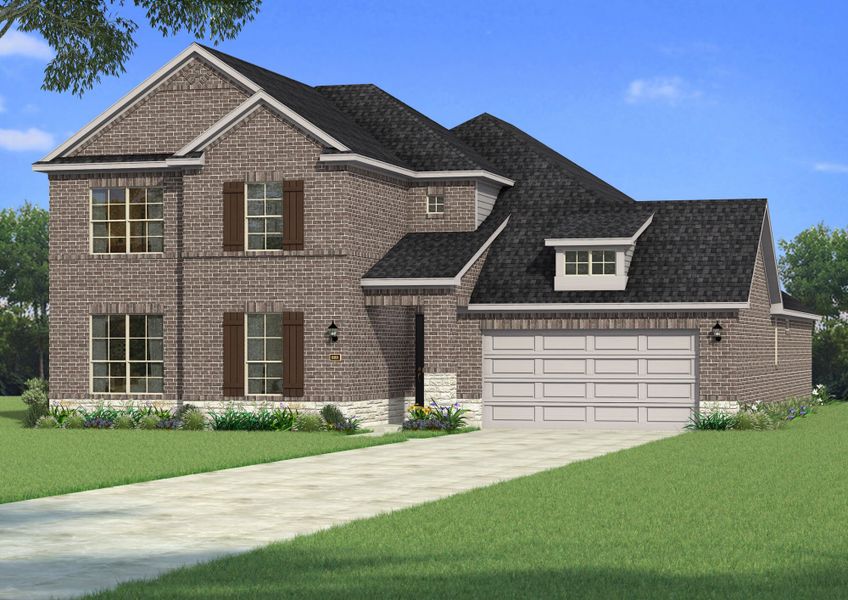 The Polermo - Hill Country 2 with Stone Elevation The Polermo - Hill Country 2 with Stone Elevation