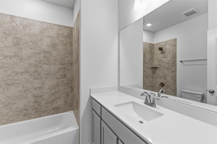 Furnished interior view inside a new home in Oak Grove Addition, Springtown (Image 7).