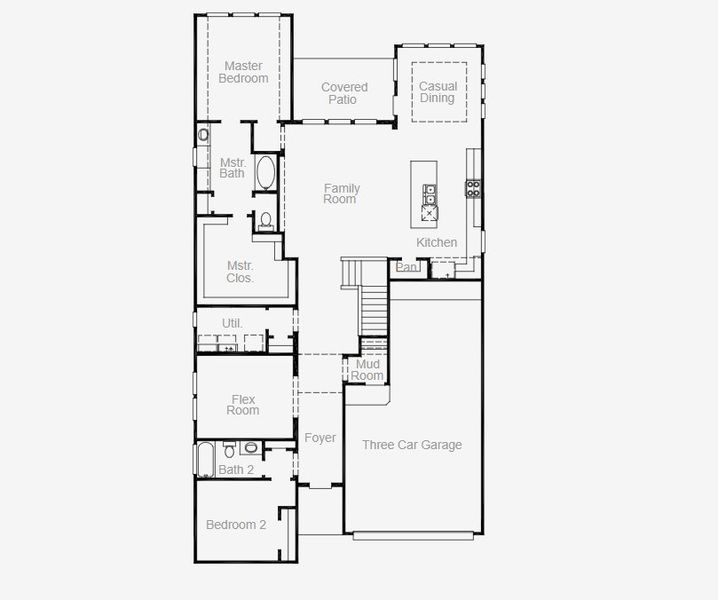 2D floor plan layout of this home in Valencia 50', Manvel, TX (Image 15). 2D floor plan layout of this home in Valencia 50', Manvel, TX (Image 15).